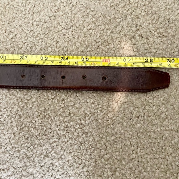 Campaign Top Grade Cowhide Dark Brown Leather Belt. Sz: 34" - Picture 7 of 7